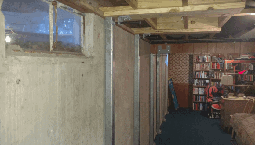 Bowing Basement Walls in Coldwater, Ohio